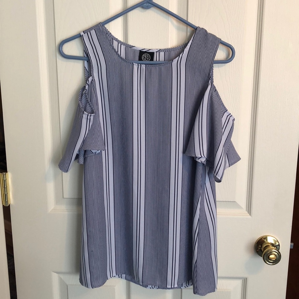 Off the Shoulder Chiffon Top